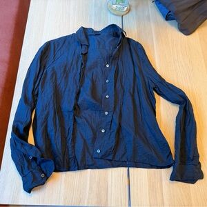 Vintage Armani linen button down. M